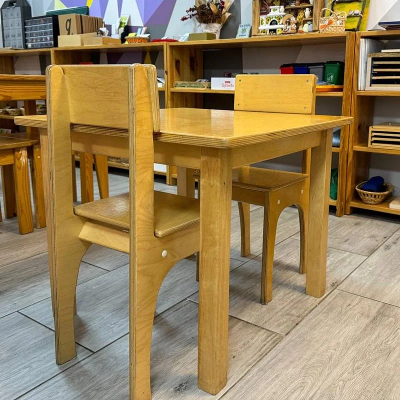 Table and chair for work.